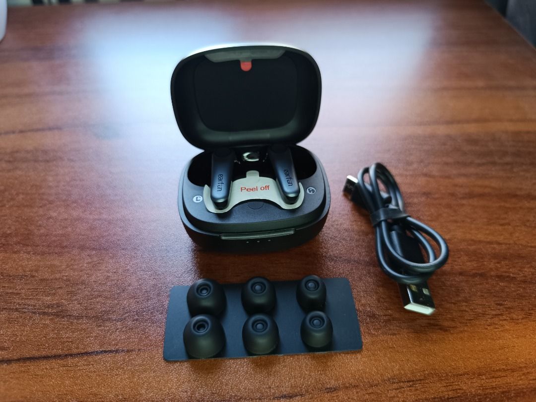 EARFUN AIR PRO 3 (Category: Earphones) located in Cabuyao City. Submitted by aaron0304 (Listing ID 1354229659, Image 3). Description: NOISE CANCELLATION EARBUDS BRAND NEW! SEALED ! SPECIFICATIONS: •<55ms Ultra Low Latency Mode for Better Video & Gaming Experience. •IPX5 Sweat & Water Resistant. •45-hours charging Case while 9 Hours single playing time of earbuds. •QuietSmart™ 2.0 Hybrid Active Noise Cancellation up to 43dB. •All-new Multi-device 