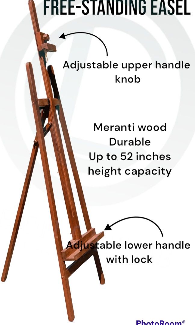 Free-standing Easel (Category: Art & Prints) located in Caloocan City. Submitted by genobatakatrina29-60657 (Listing ID 1354263192, Image 2). Description: brandnew easel made from ph mahogany.