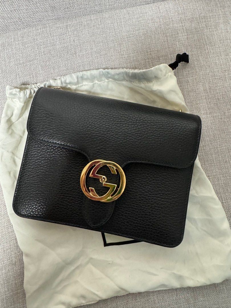 GUCCI GG Interlocking Bag (Category: Luxury Bags & Wallets) located in Santa Rosa. Submitted by jdoria (Listing ID 1354168516, Image 1). Description: Authentic Complete with dust bag, cards and paper bag Grained leather Personal bag bought in Shanghai Slightly negotiable Rfs: not using often anymore.