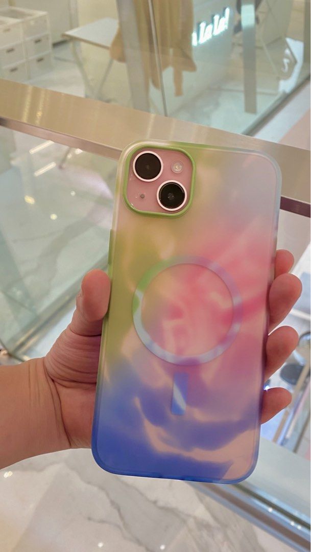 iPhone 15 Plus Case - Figura Series Magsafe (Category: Cases & Sleeves) located in Quezon City. Submitted by muchachovago (Listing ID 1354290997, Image 2). Description: Otterbox Limited Case for iPhone 15 Plus Color: Unicorn Sorbet Magsafe No scratch almost new Soft-feel touch texture Bought in Apple Store Bangkok Retail: 1990Baht https://www.otterbox.com/en-us/slim-iphone-15-plus-case-black/77-94424.html RFS: Upgraded iPhone.