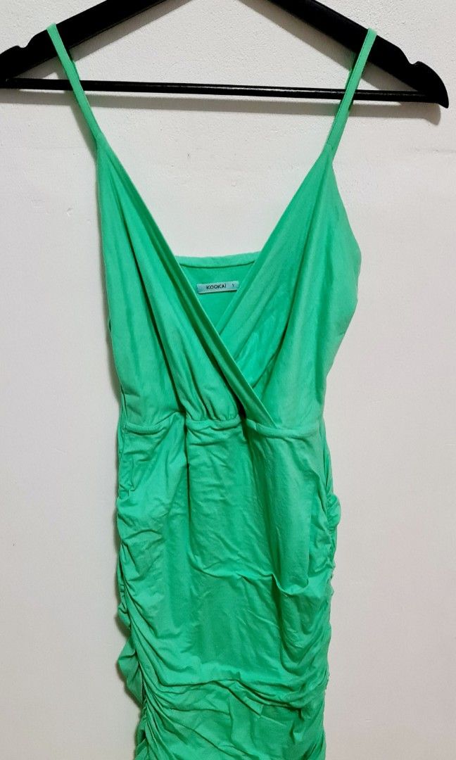 Kookai Green Ruched Bodycon Dress(Size 1) (Category: Women's Clothes) located in Sydney. Submitted by desirably (Listing ID 1354160027, Image 3). Description: Kookai green ruched bodycon dress(Size 1) for $25. Worn very lightly&in excellent condition. Super thin strectchy fabric, very flattering dress! Pick up from Marrickville. Pls feel free to check out my other listings..