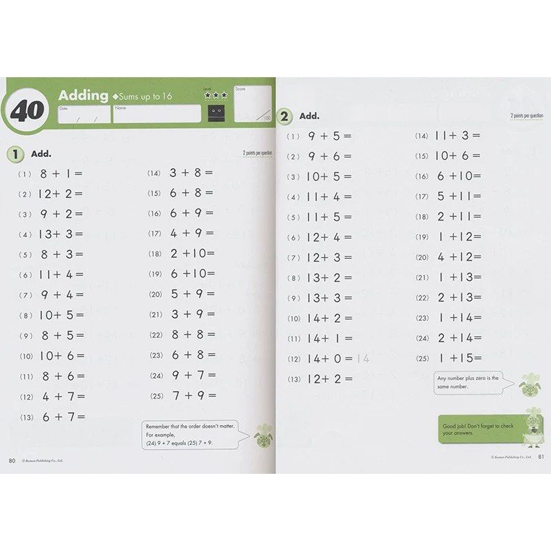 Kumon math workbooks mathematics primary 1234 assessment book, Hobbies ...