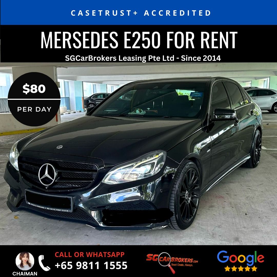Mercedes Benz E250 SEDAN EDITION E $80/DAY AND DEPOSIT $1000. GOOD CONDITION. GOLEET PARTNER . GOJEK PREMIUM . PRIVATE HIRE USAGE GRAB GOJEK TADA CAR RENTAL PROVIDER PARTNER - RENT SAFE PROGRAM628864055476491117