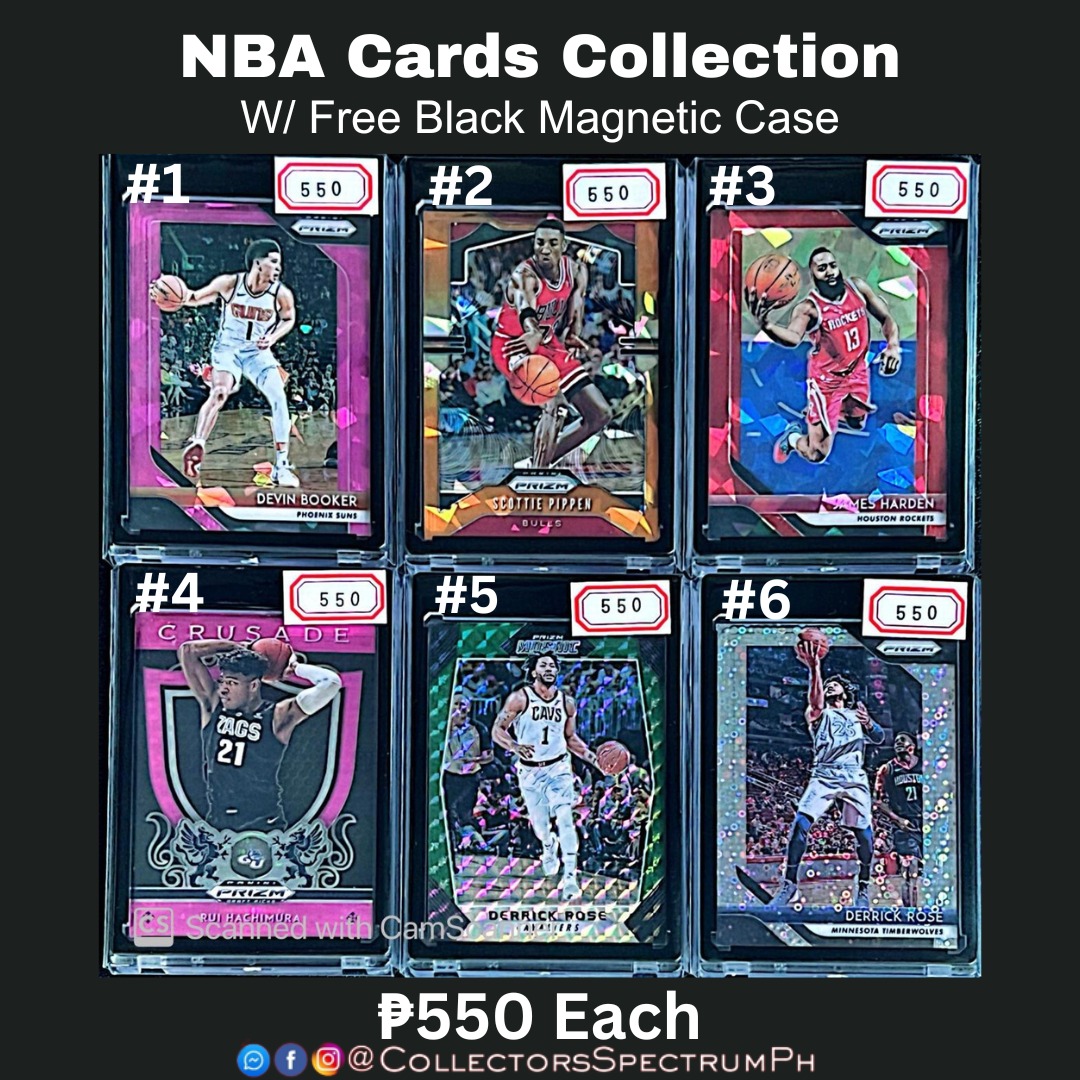 NBA Cards Collection W/ Free Black Magnetic Case, Hobbies & Toys, Toys ...
