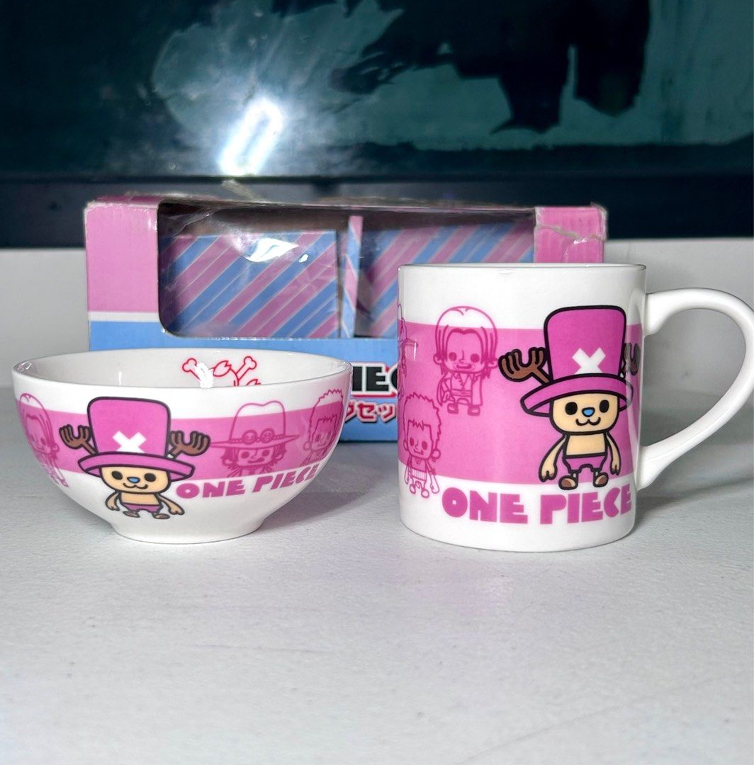 One Piece Chopper Ceramic Mug and Bowl (Category: Coffee & Tea Tableware) located in San Marcelino. Submitted by sainthustle (Listing ID 1354278413, Image 2). Description: Open box but never been used. Box condition is 7/10.