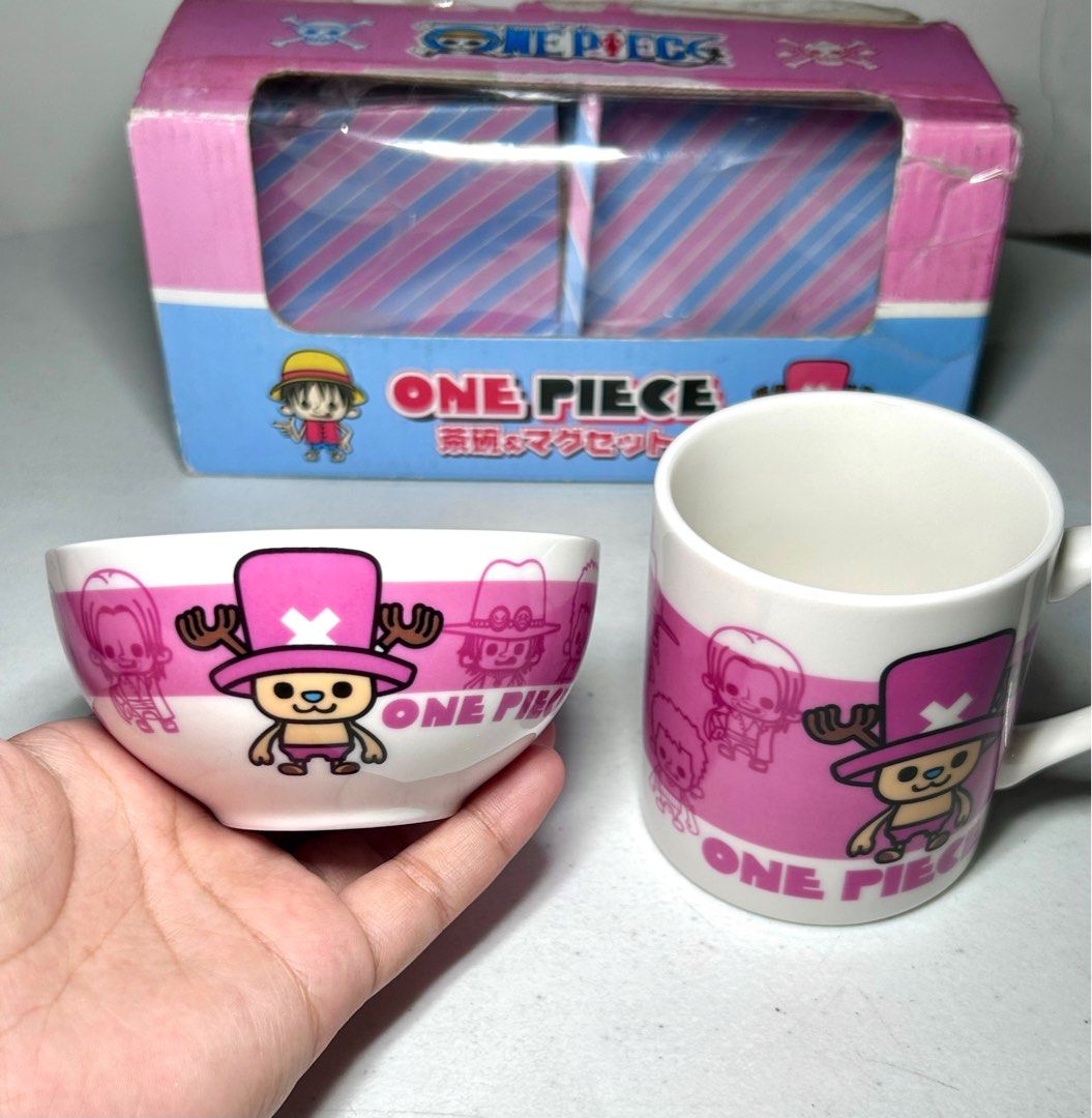 One Piece Chopper Ceramic Mug and Bowl (Category: Coffee & Tea Tableware) located in San Marcelino. Submitted by sainthustle (Listing ID 1354278413, Image 3). Description: Open box but never been used. Box condition is 7/10.