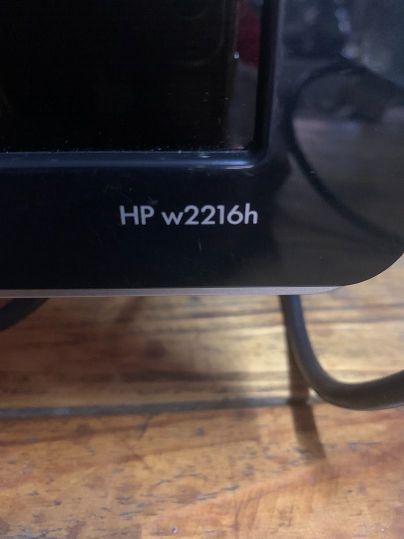3 pcs Wide Monitors (Category: Monitor Screens) located in Pasig City. Submitted by askabel (Listing ID 1354187795, Image 2). Description: 3 pcs, all defective used as cctv monitors. HP 22 inch Nvision 24 inch gaming led Samsung 18.5 inch nasa pics issues ng monitors.. yung 12v adaptor ng Nvision nag loloko na din. working at original ac adaptor ng samsung package - take all (3 monitors) for 1k.