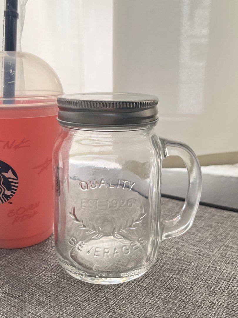 Plastic Tumbler & Mason Jar (Category: Water Bottles & Tumblers) located in Manila. Submitted by blootoosh (Listing ID 1354195381, Image 1). Description: ₱150 each‼️ ₱450 if take all❣️.