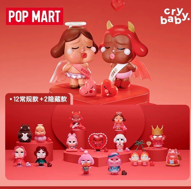 Crybaby crying for love rose 限定popmart CRYBABY Crying For Love Series Figures - POP MART (Japan)