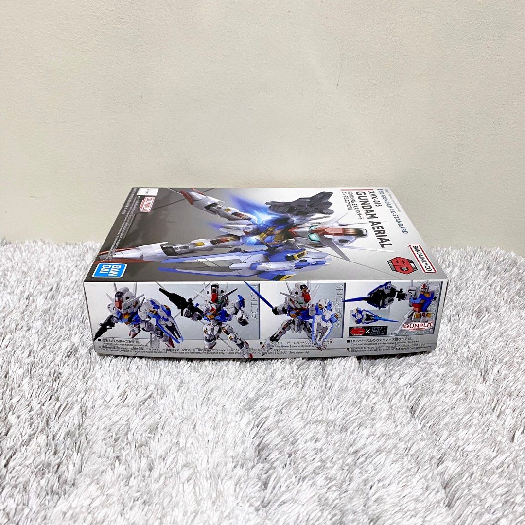 SD Gundam EX-Standard: Aerial Bandai Gunpla The Witch from Mercury (Category: Gundam & Model Kits) located in Manila. Submitted by simoonie (Listing ID 1354245074, Image 2). Description: Brand new & unbuilt; complete in box! ✨ SDEX / SD EX Gundam Gunpla Aerial The Witch from Mercury. Currently a bit hard to find; mostly out of stock. Authentic / original set. Personally purchased & hand carried back from Japan. 🇯🇵✨ Just started to go into build