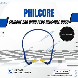 Silicone Ear Band Plug Reusable B060,Canal Caps,Ear Cover,Earflaps,Ear Protector,Safety Earplug,Earhoods,Ear Dependers,Ear Guards,Thermal Earmuffs,hard hat