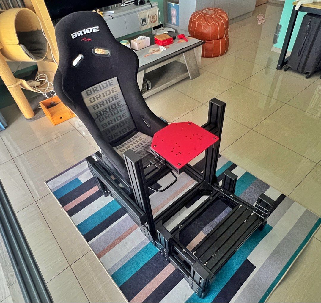 Sim Racing Frame Custom Sim Racing cockpit_Customised Aluminium Frame, Video Gaming, Gaming ...