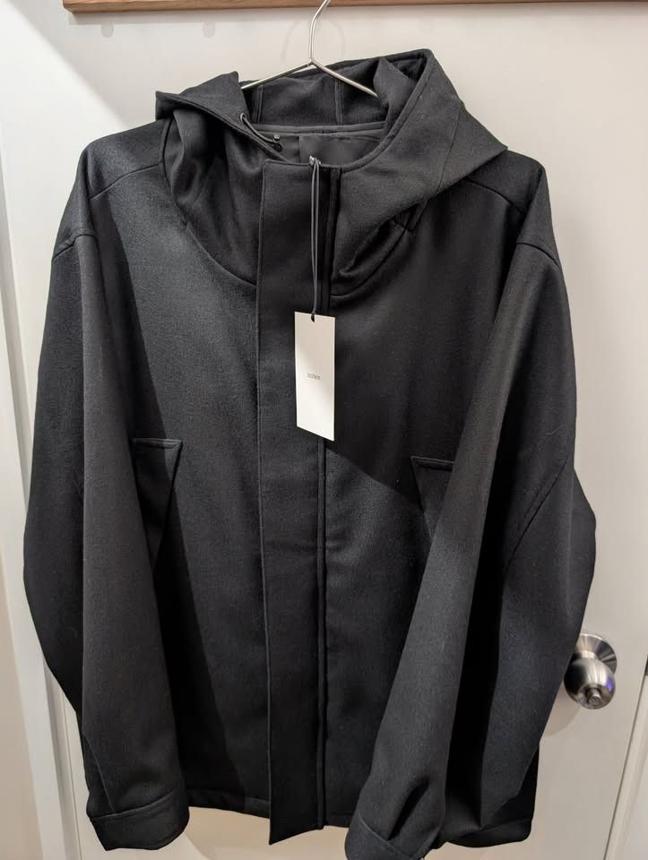 ssstein MELTON HOODED BLOUSON シュタイン 24AW ssstein | シュタイン MELTON HOODED BLOUSON(BLACK) / メルトン