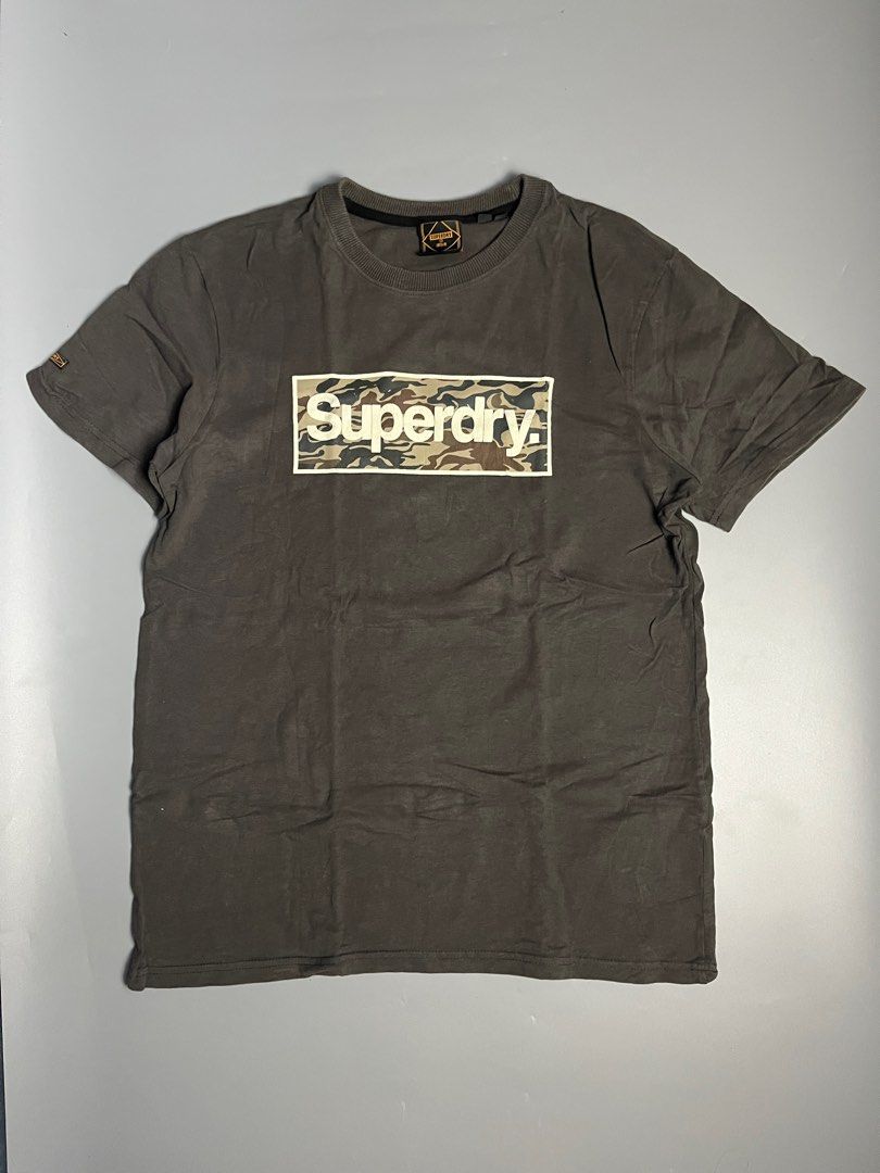 Superdry t-shirt (Category: Tshirts & Polo Shirts ) located in Cebu City. Submitted by myspacebarisbroken (Listing ID 1354269799, Image 1). Description: Small on tag Very good condition Width: 20 Length: 28 Issue: crack print .