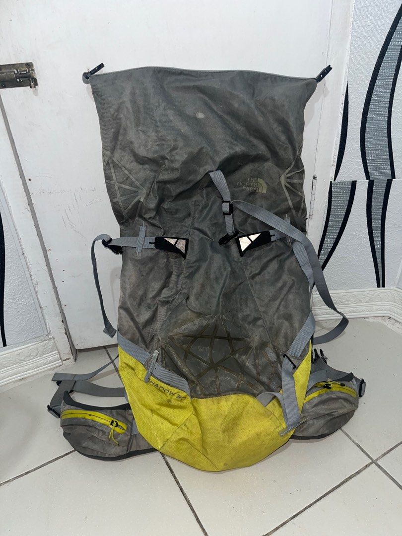 The North Face TNF Shadow 30 + 10 Hiking Backpack (Category: Hiking & Camping) located in Paranaque City. Submitted by neilkdr (Listing ID 1354191309, Image 1). Description: TNF Shadow 30 + 10 Price: 2,800 + sf Issues: madumi, faded logo, zippers (see pictures), but still very much useable Retail Price: ~15-16k.