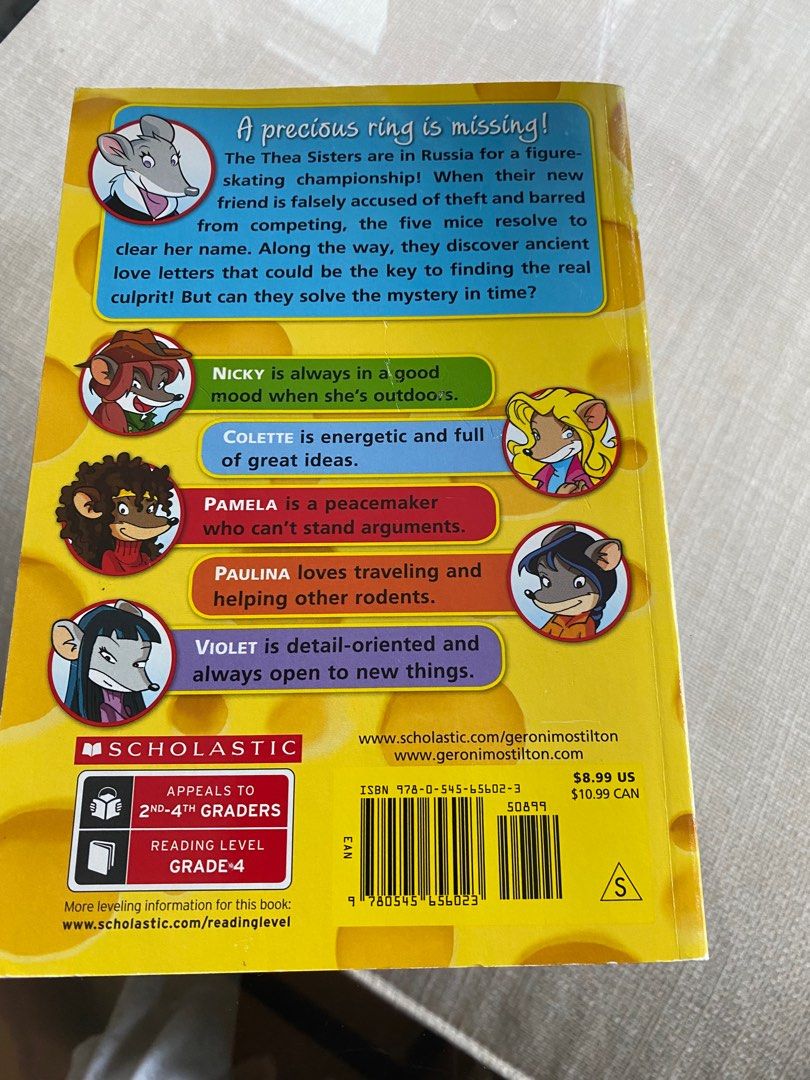 Thea Stilton Books- paperback (Category: Storybooks) located in Taguig. Submitted by domesticgoddess2020 (Listing ID 1354260768, Image 3). Description: Thea Stilton paperback - P150 each, good as new! .