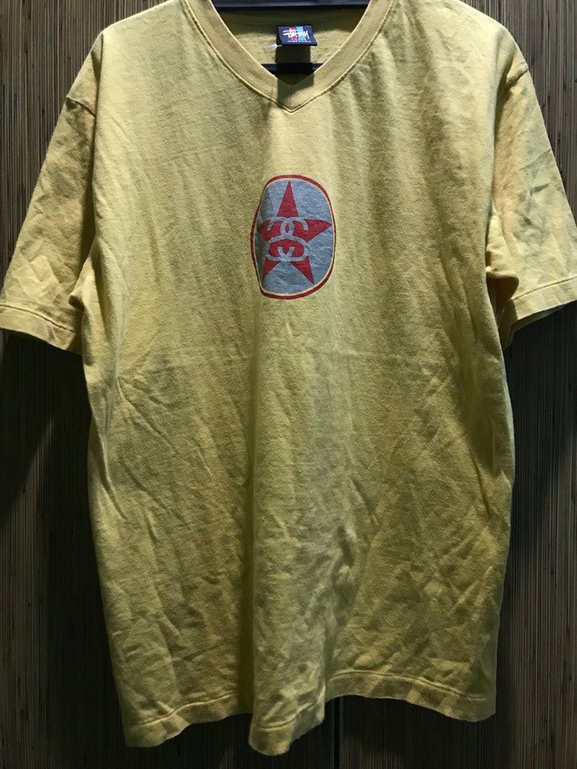 Vintage 90s Stussy vneck Stussy general issue stüssy streetwear Ben Davis  centre