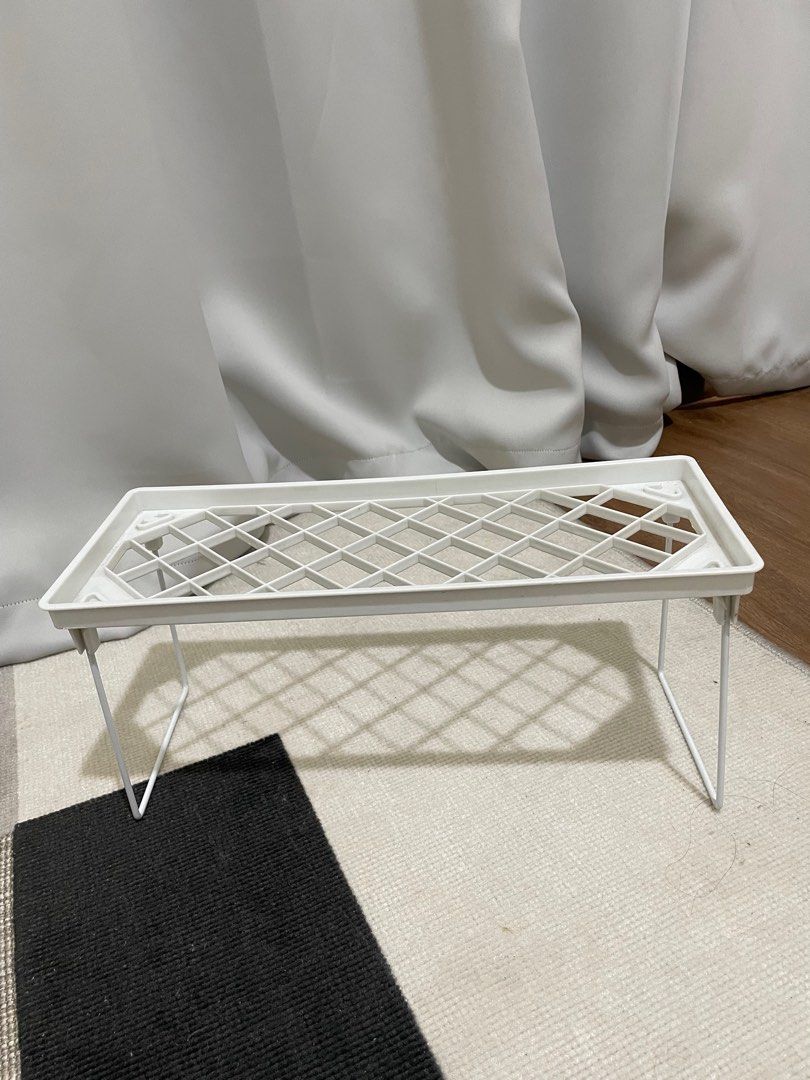 White table organizer (Category: Storage Boxes & Baskets) located in Manila. Submitted by annetisocial8 (Listing ID 1354298761, Image 2). Description: White foldable legs table organizer MOP: Gcash Payment upon pick up.