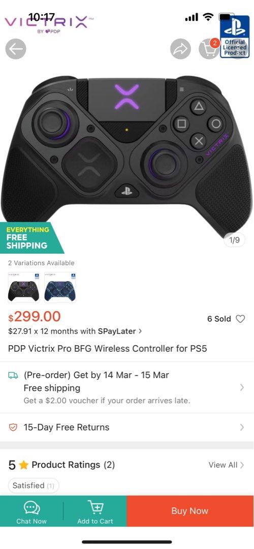 Wireless controller (Category: Controllers) located in Singapore. Submitted by mrsusus (Listing ID 1354289033, Image 1). Description: BN . Sell or trade with similiar price.
