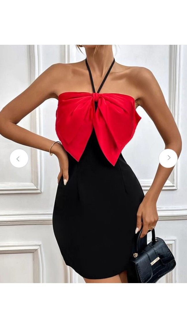 XL BOW-TIE BODYCON DRESS (Category: Evening dresses & gowns) located in Malabon City. Submitted by marvstyleph (Listing ID 1354286007, Image 1). Description: 💕BNEW WITH TAG, (XL on tag) 💕 stretchy fabric, quality dress 💯 💕Bday/special occasion OOTD ang peg 😍 ang shala! 💕SILKY fabric ung bow, elegant! 💯.