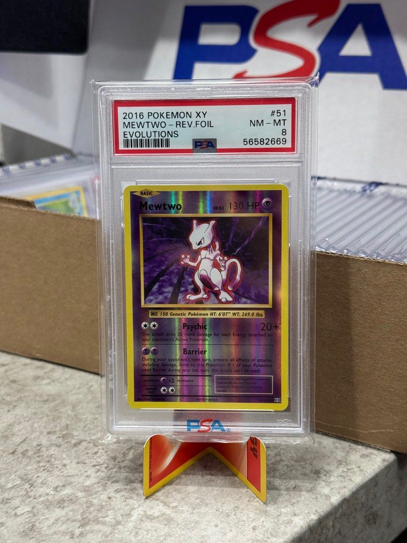 mewtwo pokemon card 51 108 51/108 Mewtwo Holo Stamped Played main image 1