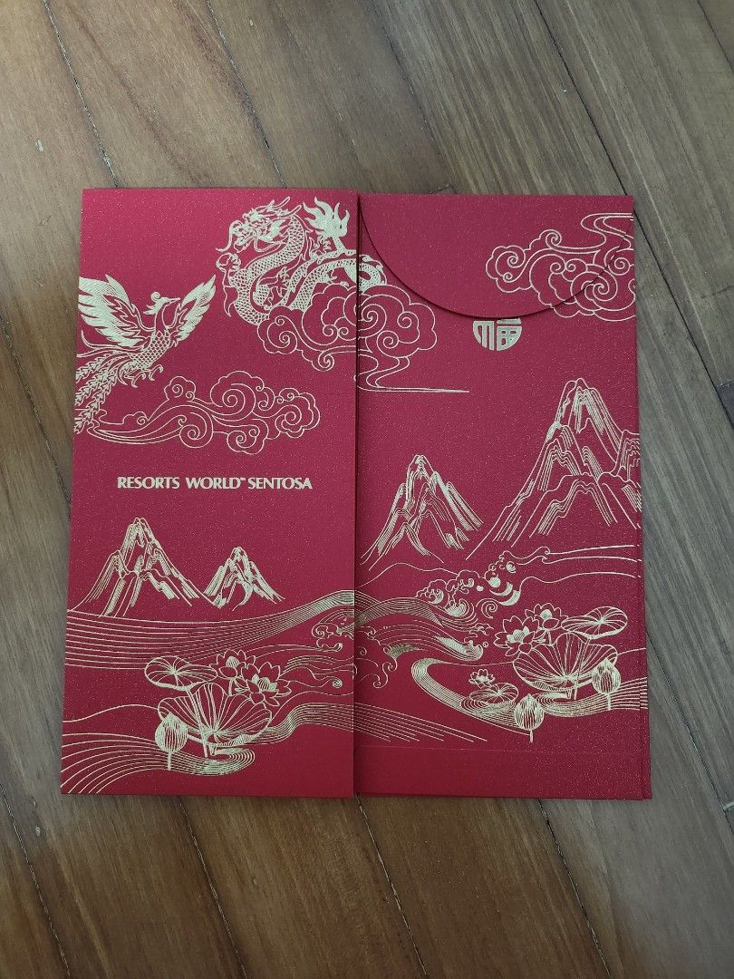Sentosa Craft 2025 Resorts World Sentosa red packet, Hobbies & Toys, Stationery ...