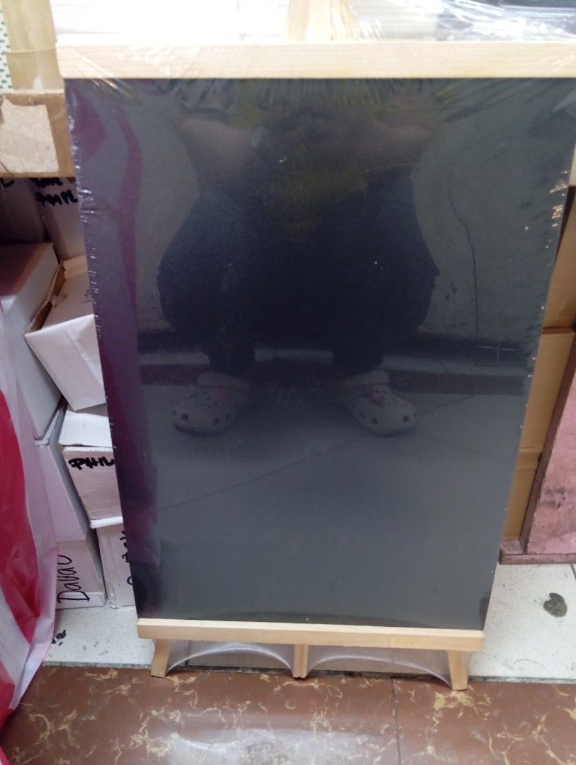 30x45cm Wooden Chalk Board (Category: Everything Else Others) located in Manila. Submitted by delossanto54740 (Listing ID 1354409678, Image 2). Description: wooden chalk board sameday delivery available.
