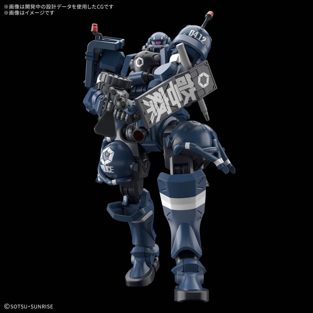 【🟢𝐏𝐑𝐄𝐎𝐑𝐃𝐄𝐑 APR/MAY-2025】 BANDAI NAMCO GUNPLA HIGH GRADE HG CQUUUUUUX 1/144 POLICE ZAKU ACTION FIGURE PLASTIC MODEL ASSEMBLE TOY KIT VCA GUNDAM SINGAPORE (Category: Gundam Model Kits) located in Singapore. Submitted by vcagundam.sg (Listing ID 1354353115, Image 3). Description: 【🟢𝐏𝐑𝐄𝐎𝐑𝐃𝐄𝐑 APR/MAY-2025】 ⭐️ HG-GQ | POLICE ZAKU 🌐𝗪𝗘𝗕𝗟𝗜𝗡𝗞 https://v.vcagundam.sg/LDCnjJ 🤖 𝗛𝗘𝗔𝗗 𝗛𝗘𝗜𝗚𝗛𝗧 : 13cm 📝 𝗧𝗬𝗣𝗘 : PLASTIC MODEL