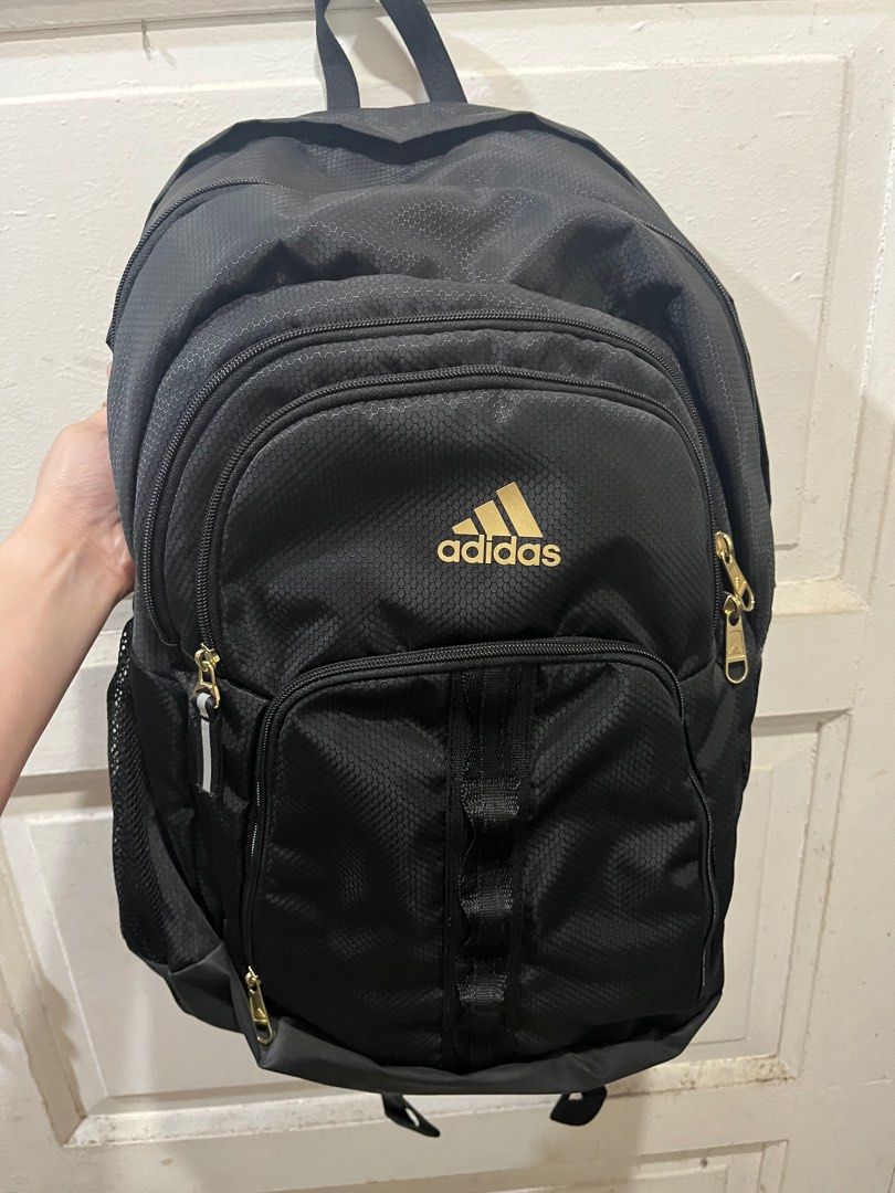 ADIDAS Prime 6 Backpack Black/ Gold Metallic (Category: Backpacks) located in Manila. Submitted by chad.chad4 (Listing ID 1354370888, Image 1). Description: ADIDAS Prime 6 Backpack Black/ Gold Metallic With many compartments Authentic from USA Orig price is way higher PM for more details Meet ups around Metro Manila .