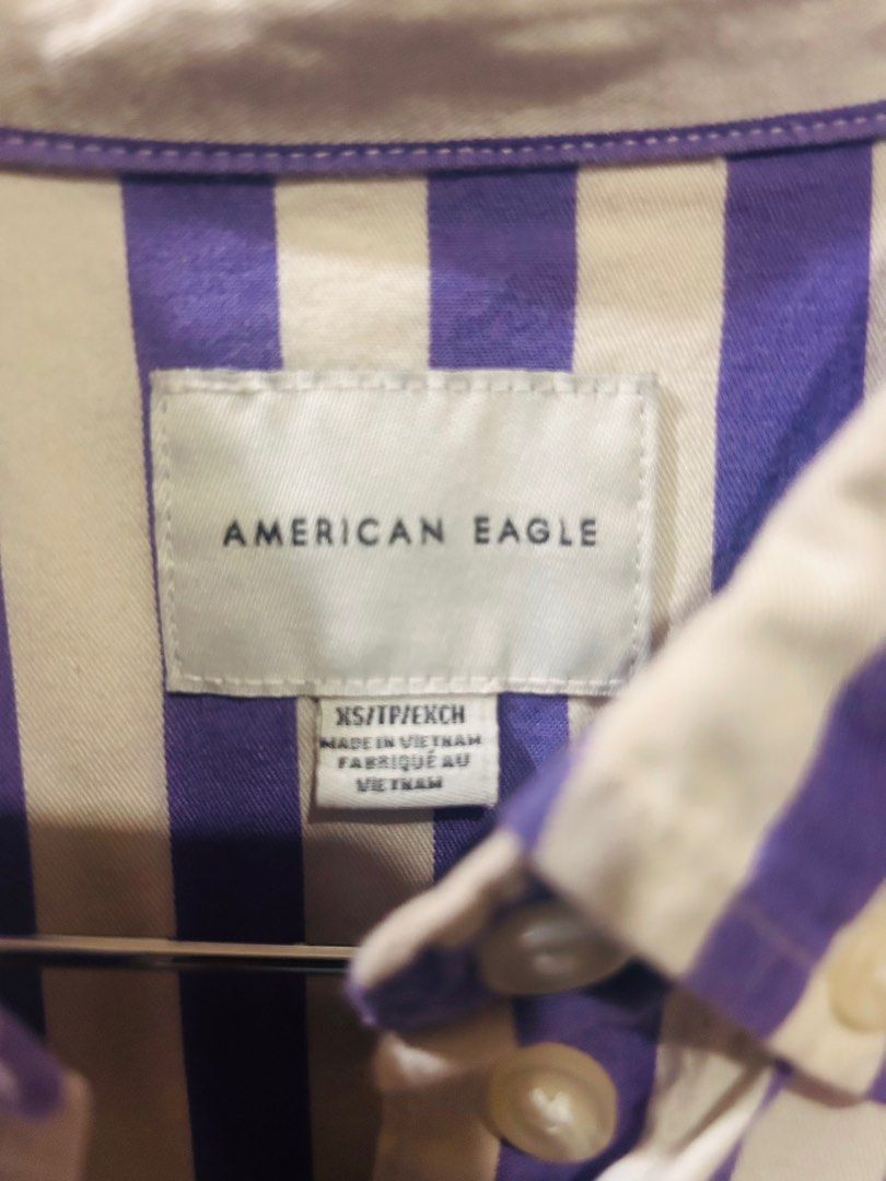 American Eagle Stripes Purple & Off White Longsleeves (Category: Longsleeves) located in Taytay. Submitted by jenuineph (Listing ID 1354460646, Image 2). Description: .