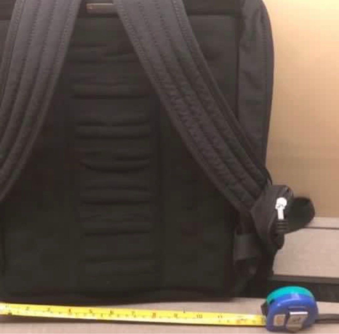 Authentic Hedgren backpack (Category: Backpacks) located in Singapore. Submitted by et-foodie (Listing ID 1354490261, Image 3). Description: 1) Used HEDGREN Backpack for notebook computer. 2) Black Color: can hold up to 14" Notebook. 3) 1 compartment for Notebook, 1 for documents; outer compartment for others. 4) Dimensions: H16.5” x W 13” x D6” 5) Used for few times but keep very well..