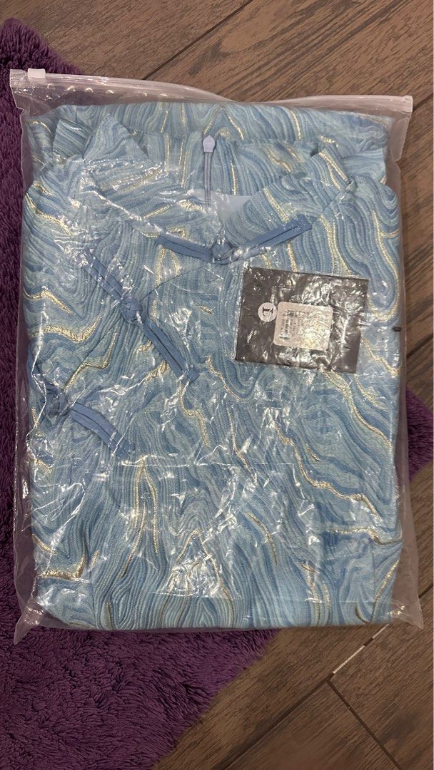 Blue Cheongsam Dress (Category: Dresses) located in Manila. Submitted by sagecuration (Listing ID 1354450233, Image 3). Description: RFS: does not fit Brand new with tag & packaging Quantity: 1 pc Size Dimensions on image posted Selling at cost MOP: Bank Deposit/GCash/Maya Location: Paco Manila.
