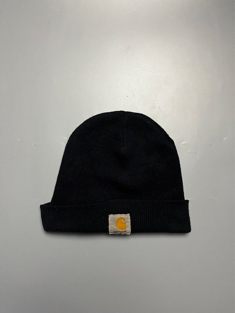 Carhartt Beanie black (Category: Caps & Hats) located in Cebu City. Submitted by myspacebarisbroken (Listing ID 1354363937, Image 1). Description: Very good condition Issue: faded tag, loose garter .