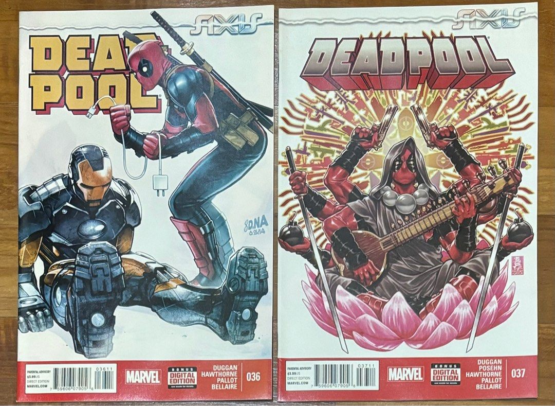 Deadpool Comics (Category: Comics & Manga) located in Singapore. Submitted by kakarot_7 (Listing ID 1354494015, Image 1). Description: NM condition! 2015 run, AXIS tie-in #36 cover by David Nakayama #37 cover by David Brooks Buy both for $16, or $10 per comic. I’m a long-time comic book collector and all my comics are bagged and boarded and well taken care of..