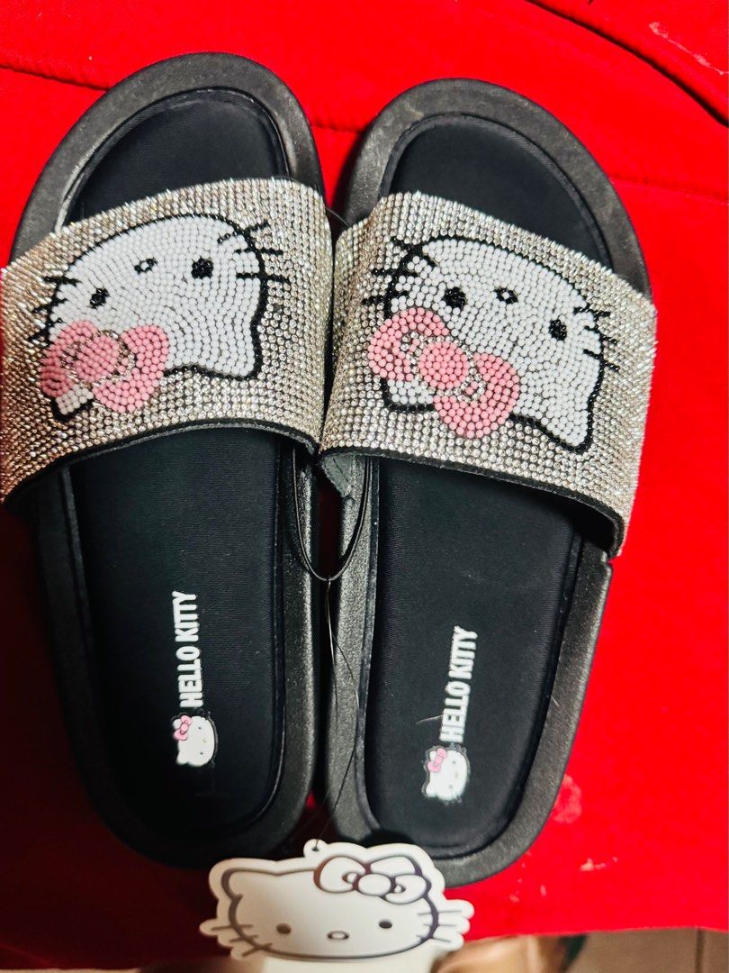 Hello kitty x forever 21 rhinestone slides (Category: Slippers and slides) located in Antipolo. Submitted by kawaiikeepsake (Listing ID 1354441260, Image 1). Description: Selling brandnew Insole - 24cm Bought in dubai For Narrow feet Soft padded msarap sa paa Original price 159 aed -2385 .