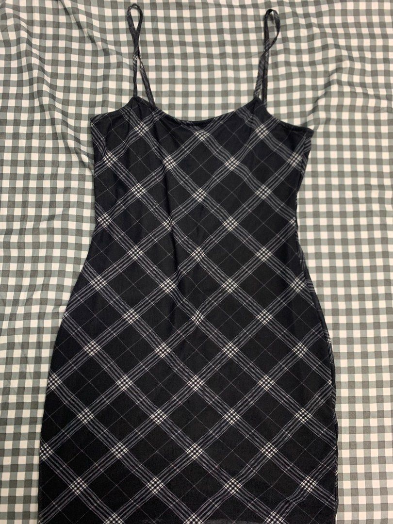 h&m plaid mesh mini dress (Category: Dresses) located in Manila. Submitted by worstdumpling (Listing ID 1354514455, Image 1). Description: super super love this!!.