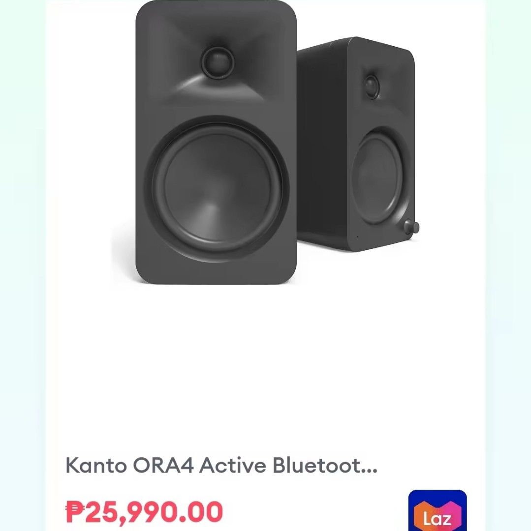 Kanto ORA4 (Category: Soundbars, Speakers & Amplifiers) located in Paranaque City. Submitted by hizonrj_g (Listing ID 1354473646, Image 1). Description: Kanto ORA4 Active Audio Monitor Bluetooth Wireless Reference Desktop Speakers #CopperedG #pppMGh #Kanto.