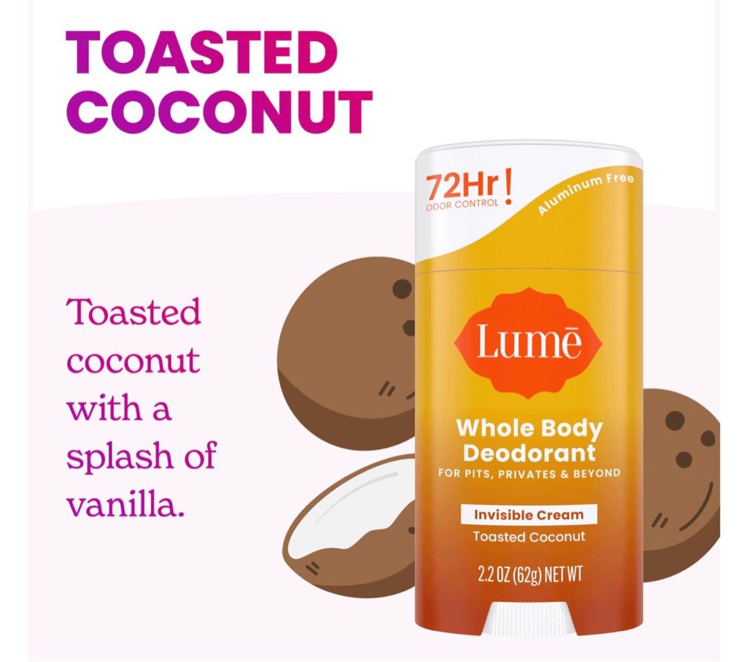 Lume deodorant (Category: Fragrance & Deodorants) located in Manila. Submitted by bornthisway22 (Listing ID 1354509712, Image 2). Description: Lume deo just opened and never tried Outrageously Effective Whole Body Deodorant Clinically proven 72 hour odor control Clinically proven to visually even skin tone and decrease the appearance of hyperpigmentation Clinically proven to brighten skin and reduce skin redness Safe for any external use Formulat