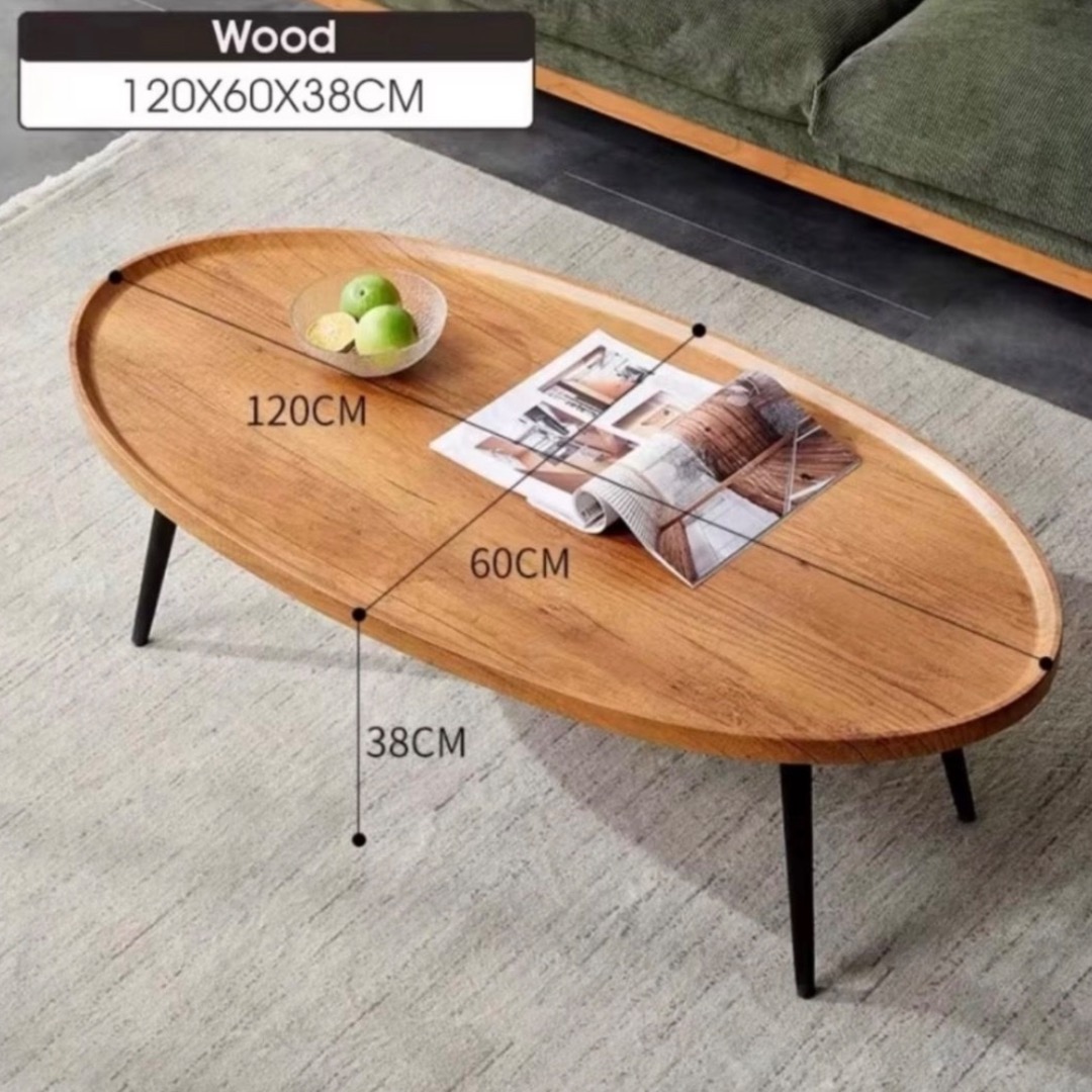 Luxury Round Coffee Table | Modern Living Room Wooden Center Table With ...