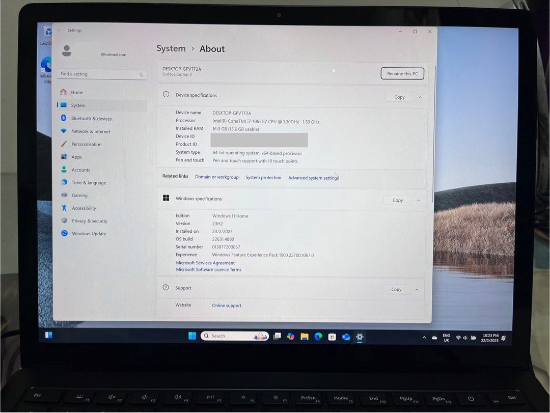 Microsoft Surface Laptop 3 (Vef-00037) I7/16Gb/256Gb Black, Computers ...