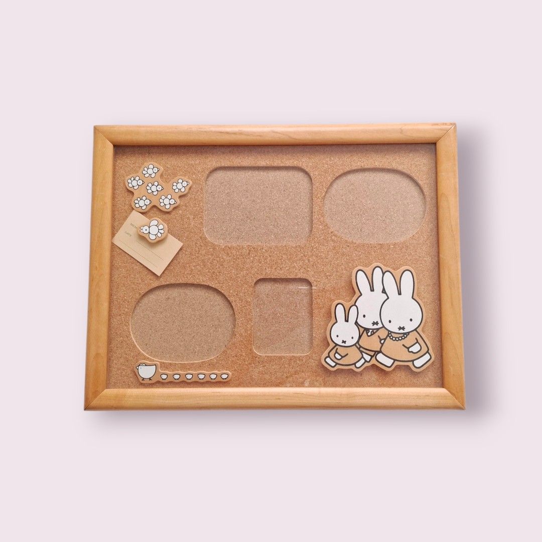 Miffy solid wood cork picture frame (Category: Frames & Pictures) located in Dasmarinas. Submitted by millennialmeetsvintage (Listing ID 1354405115, Image 1). Description: 39 x 30 cm minor flaw: scratches on the acrylic cover last price posted no haggling 🙅‍♀️ 📌shipping via lalamove only 📌no reservations, first-to-pay basis 📌no physical store, no walk-ins 📌ships from dasma cavite 📌no COD transactions.