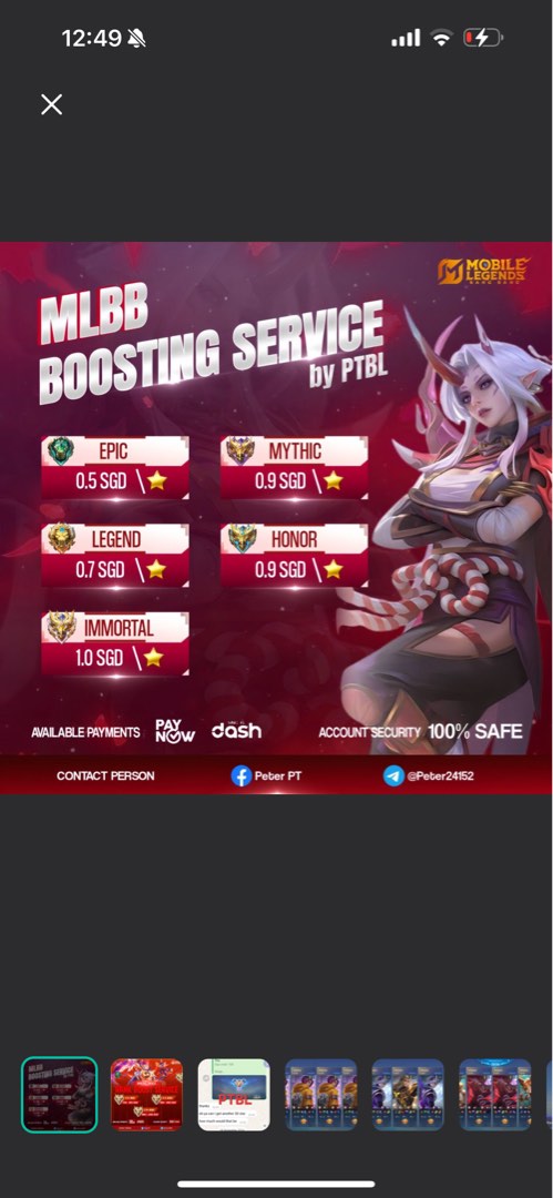 Mobile Legends Boosting Half Price of the professionals! , Video Gaming ...