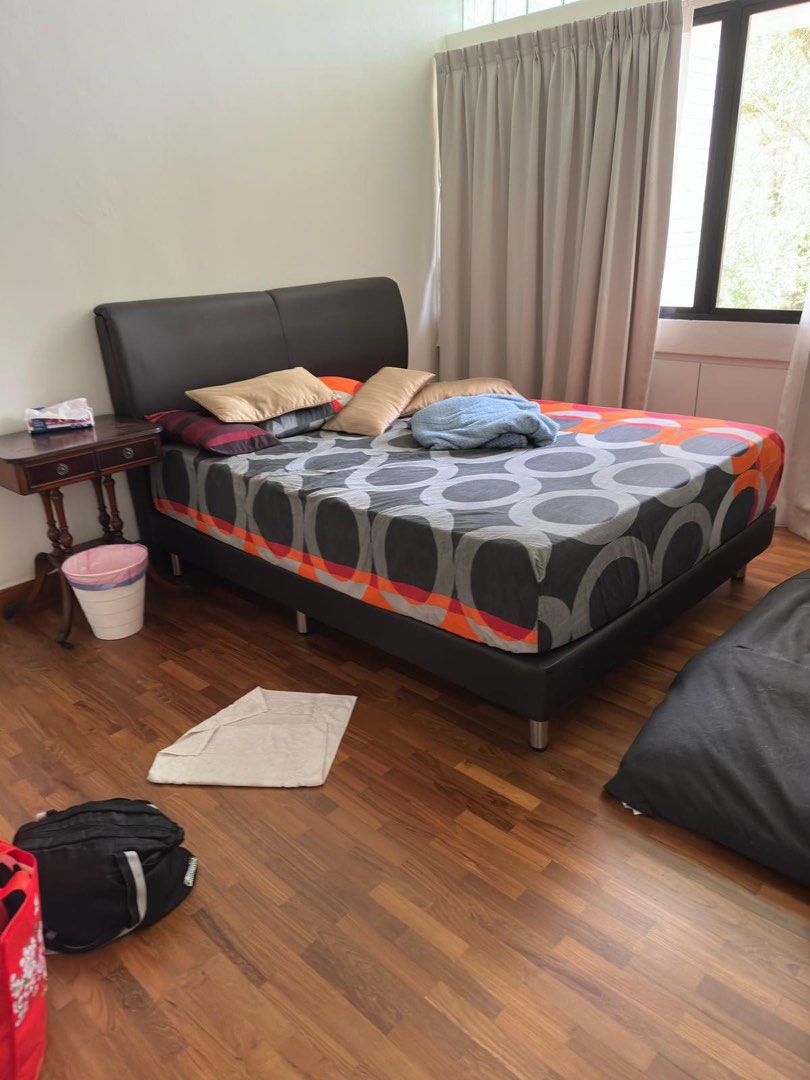 Queen Size Bed Frame and mattress 