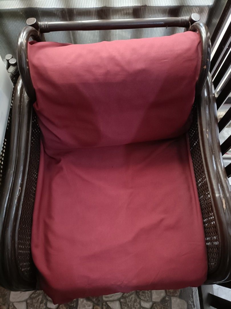 Rattan Sofa Set (Category: Sofas) located in Quezon City. Submitted by icergo (Listing ID 1354340022, Image 2). Description: Selling Rattan Sofa Set Includes: - 3 seater sofa (65"x33"x27") - 1 seater sofa (27"x33"x27") - 1 seater sofa (27"x33"x27") Some minor furnishing needed..