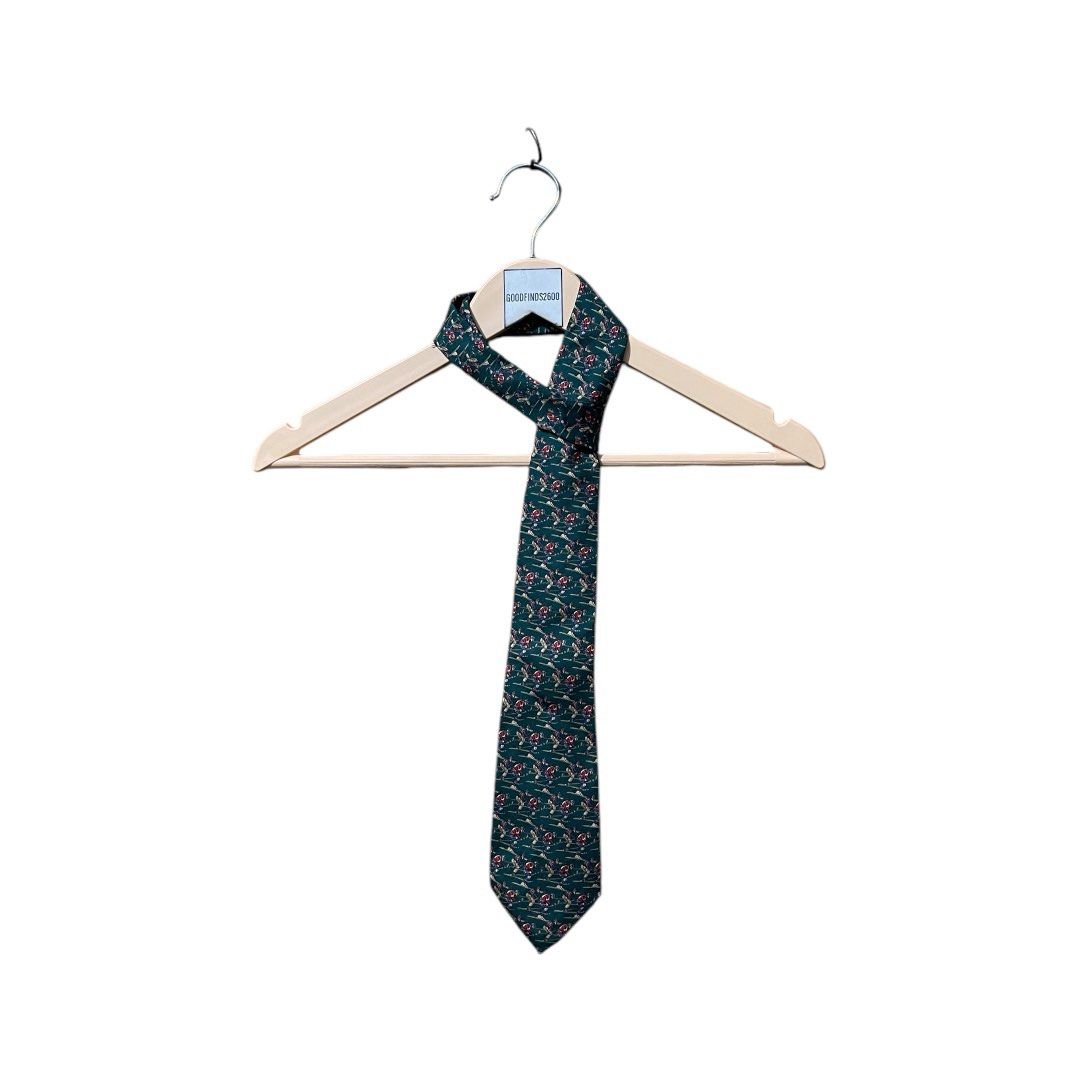 Salvatore Ferragamo Necktie (Category: Luxury Accessories) located in Baguio. Submitted by goodfinds2600v2 (Listing ID 1354429184, Image 1). Description: Size: Dimensions: L-56 W- Description: Condition: Very Good Issue: small holes .