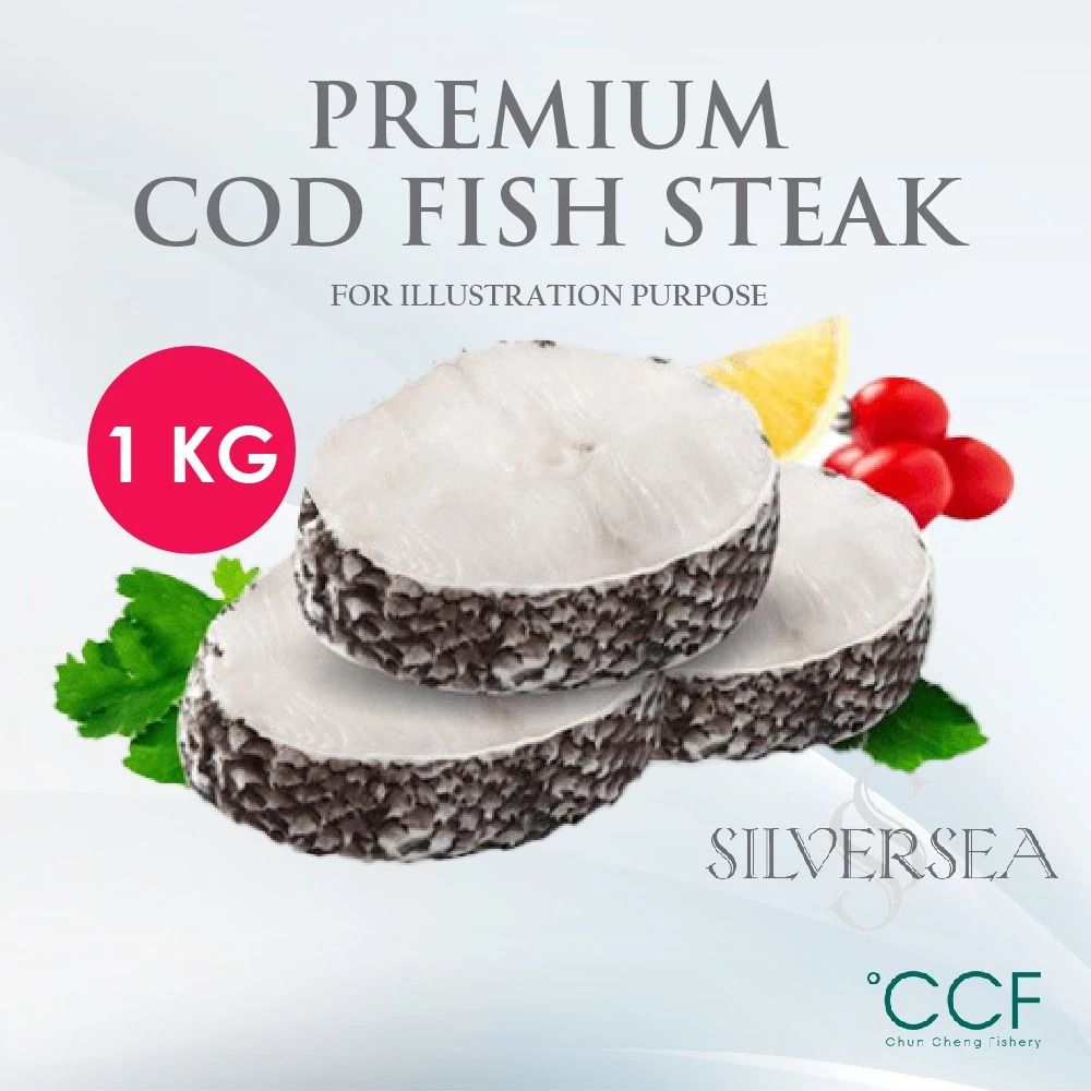 Silversea - Cod Fish Steak (Premium Patagonian Toothfish) 1KG Frozen ...