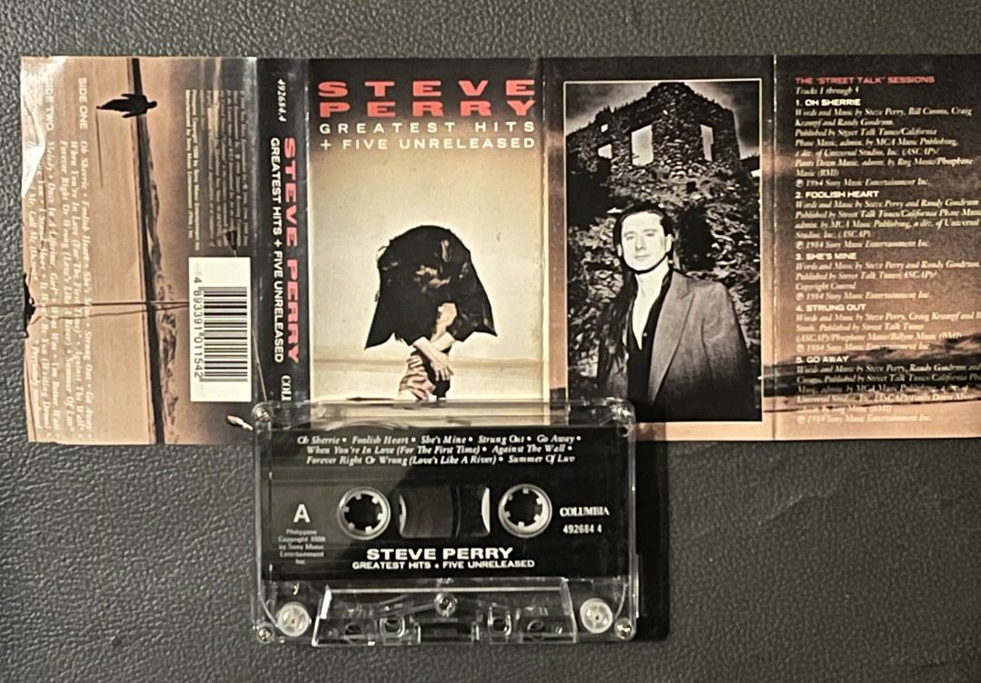 STEVE PERRY Greatest Hits + Five Unreleased Philippines Cassette Tape ...