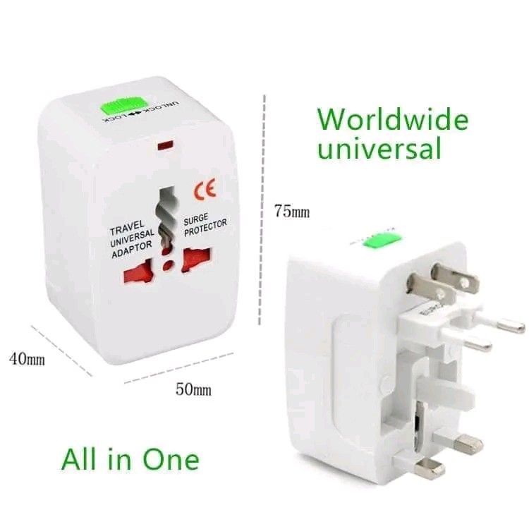 Universal travel adapter (Category: Cables & Adaptors) located in Manila. Submitted by ramosmarvi53163 (Listing ID 1354368534, Image 2). Description: Universal travel adapter.