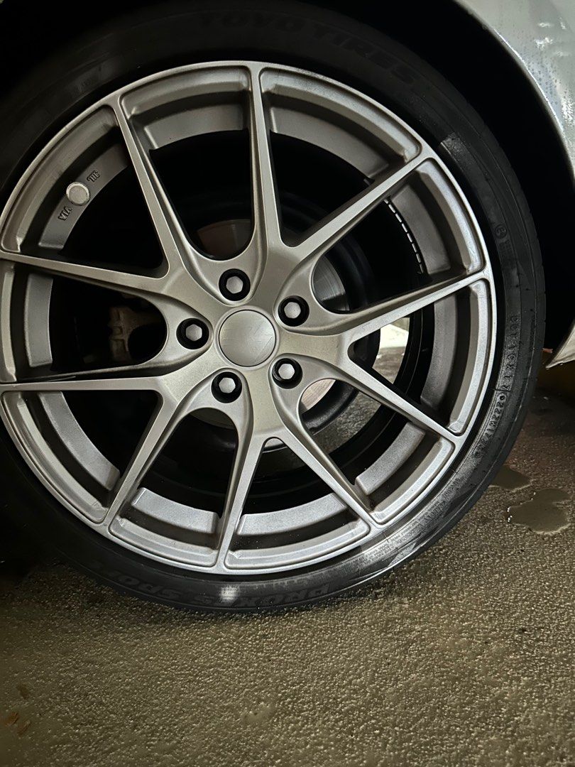 18 Inch BBS Rims with Tyre, Car Accessories, Tyres & Rims on Carousell