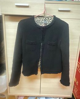 女裝 小風香 黑色 外套 women black coats63016495058817110